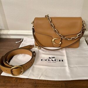 Coach Chain Tabby Shoulder Bag in Honey Brown NWT